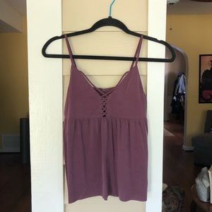 American Eagle Purple Soft and Sexy Suede Tank